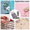 2Pcs Retro Rectangle Silk Zipper Roll Pouches ABAG-GO0001-02A-7