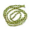 2 Strands Electroplate Opaque Color Glass Beads Strands EGLA-YW0005-26H-1