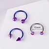 316L Stainless Steel Circular/Horseshoe Barbell Nose Rings WG0A548-11-1