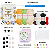1 Set Elk/Tiger/Frog DIY Knitting Kits for Beginners DIY-SC0026-48-2