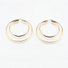 201 Stainless Steel Hoop Earrings EJEW-I213-B-01G-2