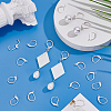 100Pcs 316L Surgical Stainless Steel Leverback Earring Findings STAS-BBC0010-61S-4