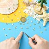 45Pcs 9 Styles Alloy Enamel Shell Shape Cabochons MRMJ-CJ0001-39-4