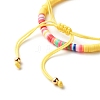 Handmade Polymer Clay Heishi Beads Stretch Bracelets Set BJEW-JB07349-05-7