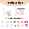 84G 7 Colors Spray Painted Transparent Glass Beads Strands GLAA-GO0001-18-2