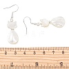 Natural Trochid Shell Dangle Earrings EJEW-JE07222-5