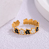 304 Stainless Steel Open Cuff Rings WG111A7-01-1