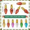 120Pcs 6 Colors Plastic Pendants FIND-SC0010-90A-2