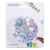 Multicolor Self-adhesive Wiggle Eye Sheets Peel and Stick Round Moving Wobbly Googly Eyes 10mm 1 Box KY-PH0002-03-10mm-6