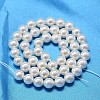 AB Color Plated Shell Pearl Round Bead Strands X-BSHE-L011-10mm-C001-3