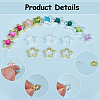 100Pcs 2 Colors Rack Plating Brass Bead Frames KK-SP0002-25-6