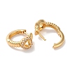 Hollow Heart Brass Micro Pave Cubic Zirconia Hoop Earrings for Women EJEW-B056-06G-2