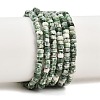 Natural Green Spot Jasper Beads Strands G-G345-C12-2x4mm-2