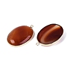 Dyed Natural Agate Pendants G-Q606-90A-G-2