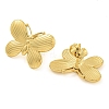 PVD Vacuum Plating 304 Stainless Steel Stud Earrings for Women EJEW-S227-42G-2