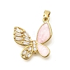 Brass Clear Cubic Zirconia Pendants KK-B187-01G-01A-1