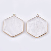 Natural Quartz Crystal Pendants G-T112-19G-2