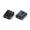 2-Hole Baking Paint Glass Seed Beads SEED-N009-03A-2