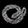 Transparent Glass Beads Strands GL-CBAAE04-01K-4