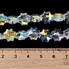 Electroplate Transparent Glass Beads EGLA-H112-04AB-01-4