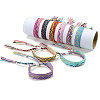 Cotton Braided Wave Pattern Cord Bracelet FIND-PW0013-002-5