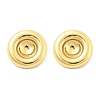 Flat Round 304 Stainless Steel Stud Earrings EJEW-A125-60G-4