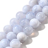 Natural Blue Lace Agate Beads Strands G-F222-30-8mm-02-1