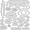 Carbon Steel Cutting Dies Stencils DIY-WH0309-051-2
