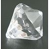 Faceted Diamond Transparent Acrylic Pendants DB15x16mmC01-1