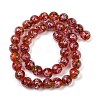 Handmade Glod Sand Lampwork Beads Strands LAMP-B028-03C-10mm-2