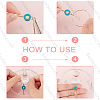 DIY Heart Padlock & Key Wine Glass Charm Making Kit DIY-BBC0001-18-4