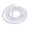 Transparent Electroplate Glass Beads Strands GLAA-H021-01A-PL03-5