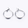 Brass Hoop Earrings KK-E720-01P-1