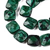 Synthetic Malachite Beads Strands G-T138-162-3