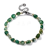 Natural Agate Beaded Bracelets for Women G-P563-07P-01-4