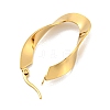 202 Stainless Steel Irregular Oval Hoop Earring EJEW-H003-10G-2