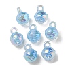 UV Plating Rainbow Iridescent Acrylic Pendants OACR-P010-19G-1