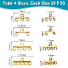80Pcs 4 Styles Alloy Chandelier Component Links FIND-PH0022-78AG-2