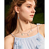 8Pcs 4 Colors Brass Micro Pave Cubic Zirconia Pendants KK-TA0002-18-9