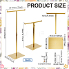 Stainless Steel T Bar Tie Display Stands ODIS-WH0030-232-2