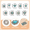 18Pcs 9 Style Tibetan Style Alloy Pendants FIND-TA0003-76-10