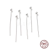 Rhodium Plated 925 Sterling Silver Ball Head Pins STER-M117-05C-P-1
