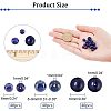  120Pcs 3 Styles Natural Lapis Lazuli Beads Strands G-NB0003-68-2