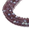 Transparent Glass Beads Strands EGLA-A034-T4mm-MB13-4