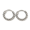 316 Surgical Stainless Steel Hoop Earrings EJEW-D096-19B-AS-1
