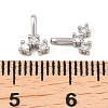 Brass Micro Pave Cubic Zirconia Charms KK-H538-19C-P-3