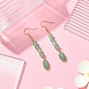 Green Aventurine Dangle Earring for Women EJEW-JE05928-01-2