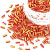 Opaque Colours Two Tone Seed Glass Bugle Beads SEED-T006-02A-05-1