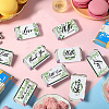 Leaf Paper Self Adhesive Mini Candy Bar Wrappers DIY-WH0604-001-4