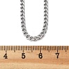 Non-Tarnish 304 Stainless Steel Curb Chain Necklaces NJEW-H492-01P-2